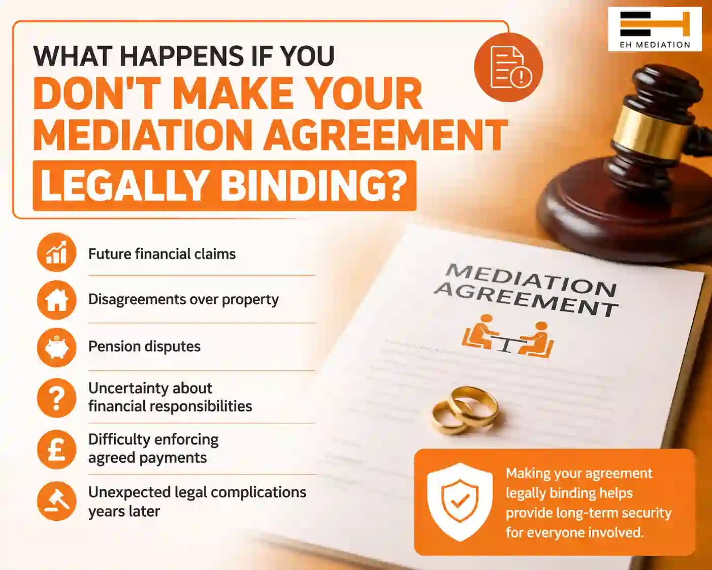 What Happens If You Don't Make Your Mediation Agreement Legally Binding Falmouth?
